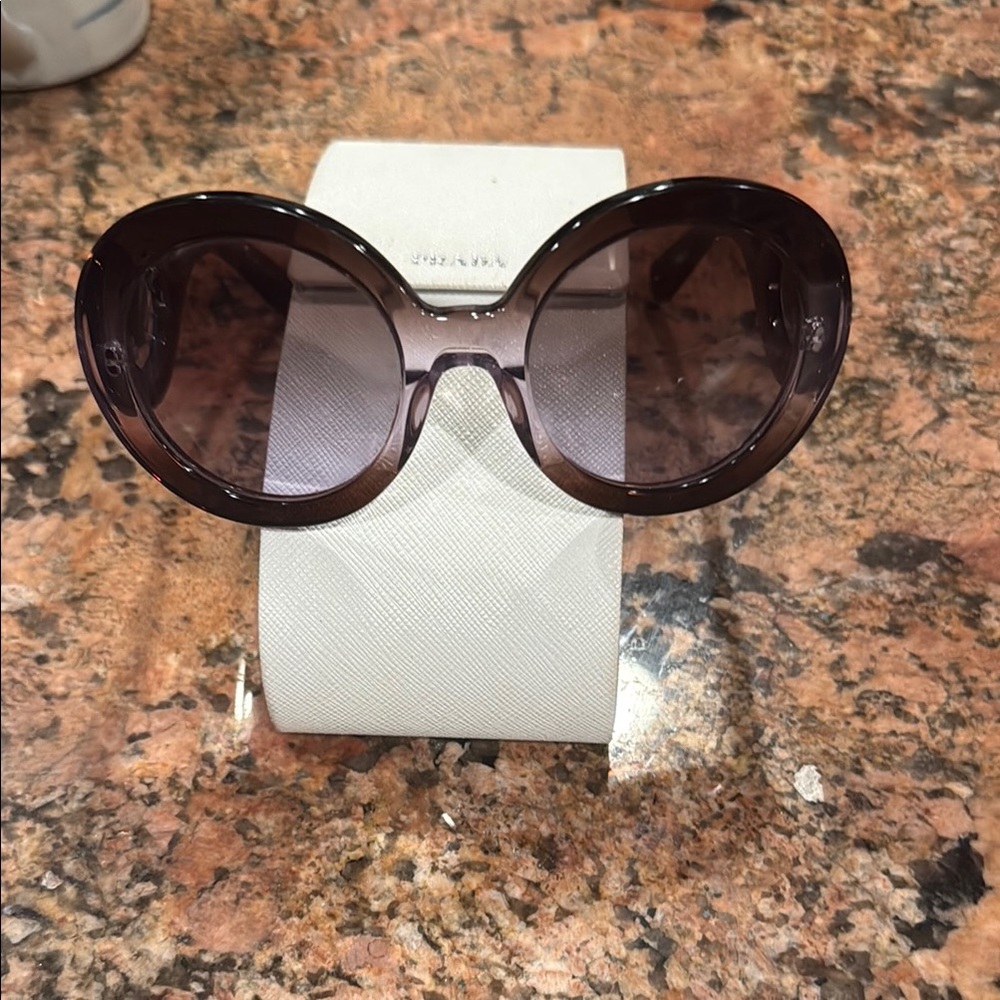 Prada Baroque Brown Oversized Sunglasses Vintage-Inspired